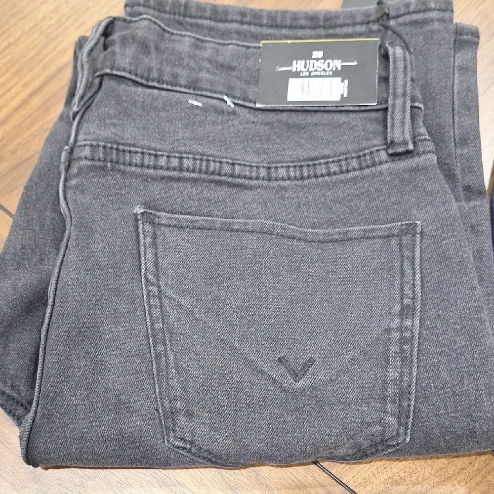 Hudson Jeans Women's Black Straight Leg Jeans 6/28 Brand New